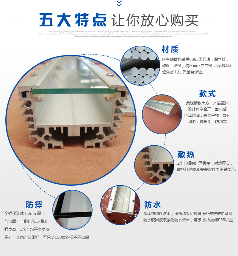 led洗墙灯外壳套件